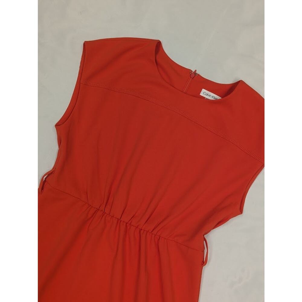 Calvin Klein Red Sleeveless Party Dress Women's Size 10 NWT